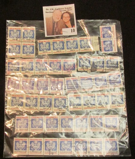 10 _ Packet of 48 Agricultural Department Official Stamps.