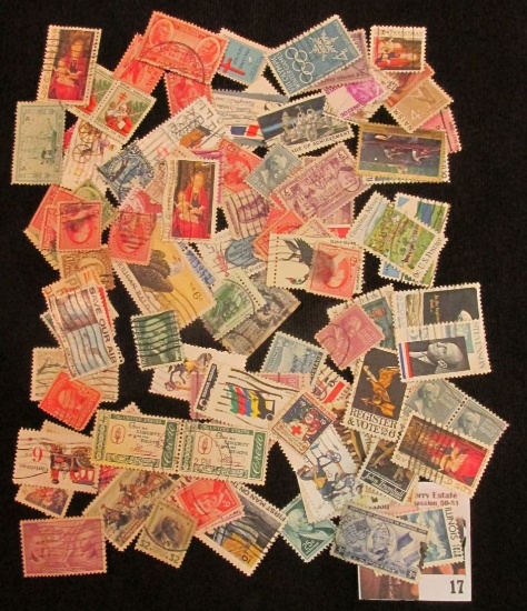 17 _ Packet of over 100 U.S. Stamps.