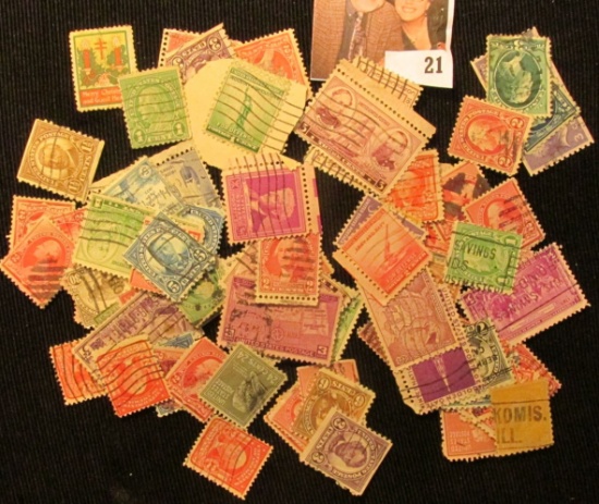 21 _ Packet of 90 older U.S. Stamps.