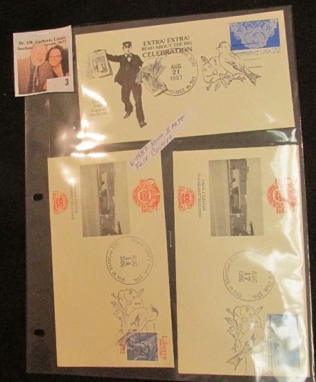 3 _ Six 1987 State Fair First Day Covers.