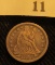 1853 P Liberty Seated Dime.