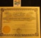 Unissued Stock Certificate 