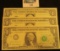 (3) Series 1963B J-C One Dollar Federal Reserve Scarce 