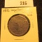 1852 U.S. Large Cent, VF, rotated dies.