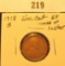 1918 S Lincoln Cent, EF, with traces of luster.