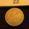 1891 O Liberty Seated Dime.