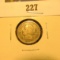 1868 U.S. Three Cent Nickel, VG.