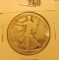 1917 Obverse D mint mark Walking Liberty Half Dollar, VG.