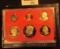 1981 S Six-piece Cameo U.S. Proof Set with clear S SBA Dollar.