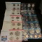 1968, 69, 71, 72, & 73 U.S. Mint Sets, original as issued.