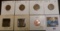 (3) 1917 P, 19 S, 28 D, 29 S, 44 S Lincoln Cents, all grading EF to Brilliant Uncirculated.