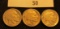 (2) 1929 S VF & (1) 29 S EF Buffalo Nickels.