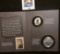 2015 Coin and Chronicles Set Lyndon B. Johnson, three-piece Set, includes commemorative stamp depict