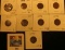 1895, 1896, 1897, 1898, 1899, 1900, 01, 02, & 03 Indian Head Cents grading up to VF.  All carded and