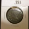 1845 U.S. Large Cent, Fine.