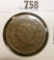1851 U.S. Large Cent, VG.