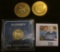 1981 Guernsey One Pound Piece, Gem BU in a nice holder; 2013 Monnaie De Paris Medal, BU; & 