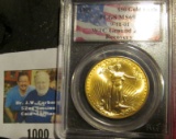 1999 $50 American Eagle  One Ounce Gold slabbed 