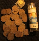 1908 Solid Date Roll of Indian Head Cents in a plastic tube.  Because they were sealed and I didn't