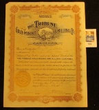 1908 dated Stock Certificate for 400 Shares of Arizona Territorial Stock in 