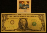 Series 1963 F-C One Dollar Federal Reserve Note, Superb Crisp Uncirculated.