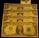 (4) Series 1963B G-I One Dollar Federal Reserve Scarce 