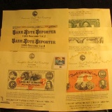 (8) 1973-1984 Official Souvenir Currency Cards depicting various U.S. Currency or Currency produced