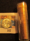 1961 P Washington Quarter Type B Reverse, Brilliant Uncirculated; & 1960 P Gem BU Roll of Lincoln Ce