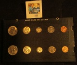 1959 Denver Mint & 1960 Philadelphia Mint Sets in an old Wayte Raymond Style holder. (10 pcs.) All G