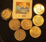 $3.25 face value in Old U.S. 90% Silver Coins, one Quarter and the rest half dollars.