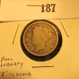 1888 Liberty Nickel, 