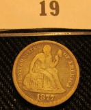 1877 P Liberty Seated Dime.