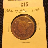 1852 U.S. Large Cent, Fine-VF.