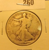 1917 Obverse D mint mark Walking Liberty Half Dollar, VG.