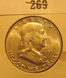 1953 P Franklin Half Dollar, BU.