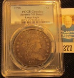 1798 Bust Dollar, large Eagle, PCGS slabbed 