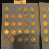 Set of Mercury Dimes in old Whitman folder with no overdates or 1916 D, 1920 D, or 24 D grading good