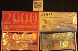 2000, 01, & 02 U.S. Mint Sets in original packaging as issued. All contain bot h P & D coins. ($17.4