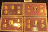 1987 S, 88 S, 89 S, & 90 S U.S. Proof Sets, all original as issued. (issue price $44.00).