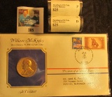 2013 Philadelphia & Denver Original Mint-wrapped rolls of William McKinley Presidential Dollar Coins