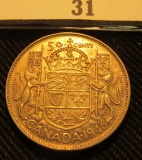 1946 Canada Silver Half Dollar