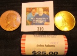 2007 Original Bank-wrapped roll of John Adams Presidential Dollar Coins, which have never been check