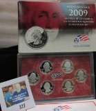 2009 S District of Columbia & U.S. Territories Quarters Silver Proof Set, original as issued.