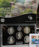 2016 S United States Mint America the Beautiful Quarters Silver Proof Set, original as issued.