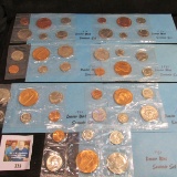 1978, 79, 80, 81, (2) 82, & 83 Denver Mint Souvenir Sets in original cellophane and envelopes, compl