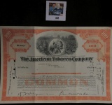 1962 Stock Certificate for 100 Shares 