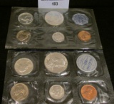 1960 Philadelphia Mint set in original cellophane, no Denver, nor envelope; & 1961 U.S. Proof Set in