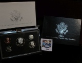 1996 United States Mint Premier Silver Proof Set in original box of issue.