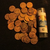 1941 P Solid date Roll of Red-Brown Uncirculated Lincoln Cents. Ex. collection of Dean Oakes.