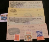 (4) Different Wisconsin Checks from the 1920-30 depression era. Several nice vignettes; and a group